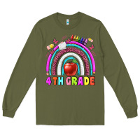Army Green 4 th  grade Long Sleeve Tee - BundleAndBundleShop