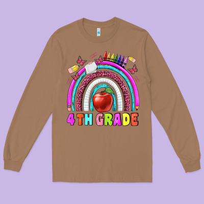 4 Th  Grade Long Sleeve Tee Designed By Bundleandbundleshop