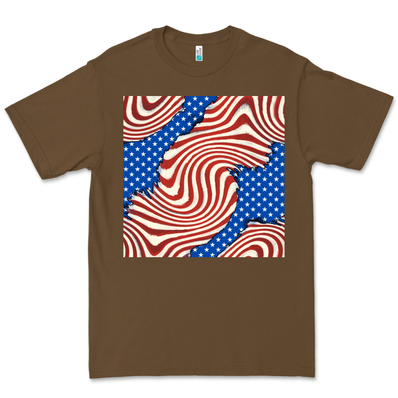 American Flag Seamless Pattern Premium Tee by BundleAndBundleShop | Teevron