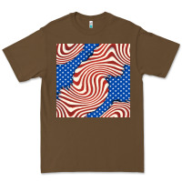Cacao american flag seamless pattern Premium Tee - BundleAndBundleShop