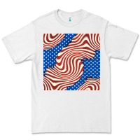 White american flag seamless pattern Premium Tee - BundleAndBundleShop