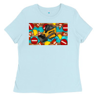 Baby Blue skidsteer sippy Ladies Tee - Artiststas