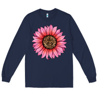 Navy valentines day sunflower Long Sleeve Tee - RanaPortraitStore