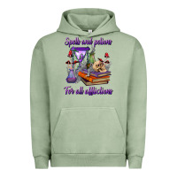 Pigment Oil Green spells and potions for all afflictions Urban Hoodie - BundleAndBundleShop