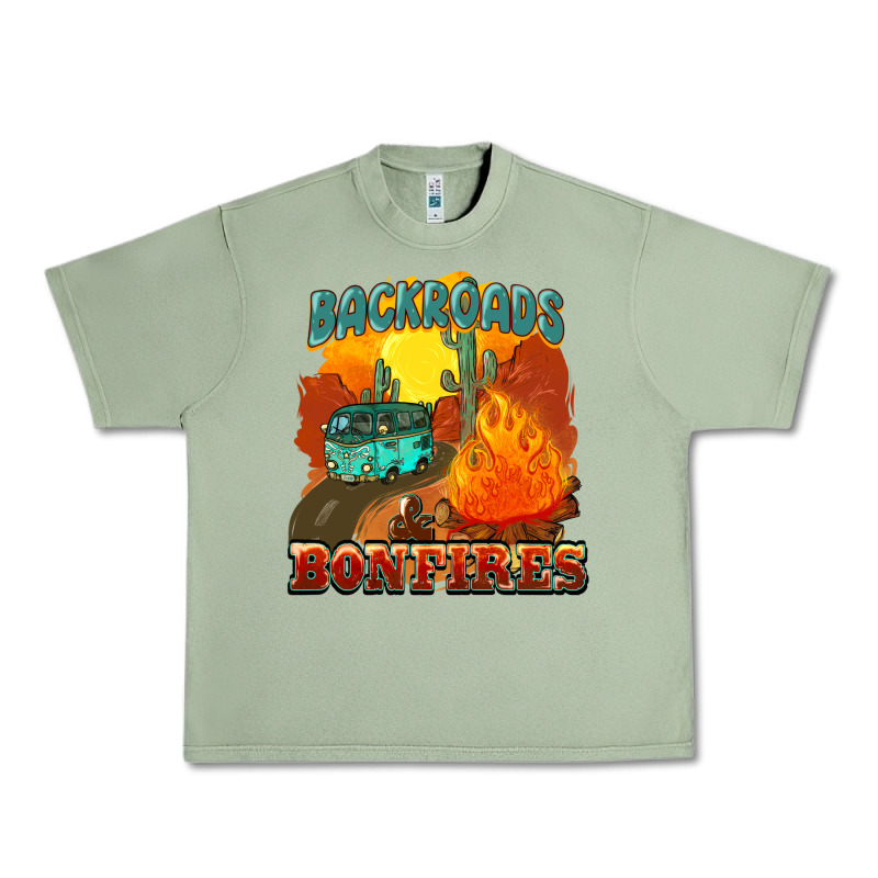 Backroads And Bonfire Urban Heavy Tee by NancyCooperArtShop | Teevron