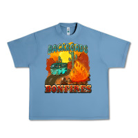 Pebble Blue backroads and bonfire Urban Heavy Tee - NancyCooperArtShop