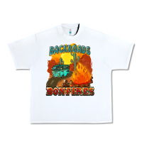 White backroads and bonfire Urban Heavy Tee - NancyCooperArtShop