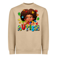 Mushroom autism afro girl Heavyweight Sweatshirt - LillyAllenDesigns