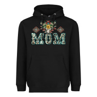 Black Mom with Cow skull Mother's Day Heavyweight Hoodie - CowGirlArtShop