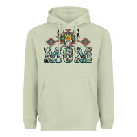 Matcha Mom with Cow skull Mother's Day Heavyweight Hoodie - CowGirlArtShop