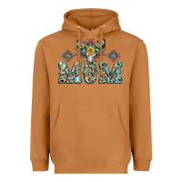 Meerkat Mom with Cow skull Mother's Day Heavyweight Hoodie - CowGirlArtShop