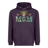 Plum Mom with Cow skull Mother's Day Heavyweight Hoodie - CowGirlArtShop