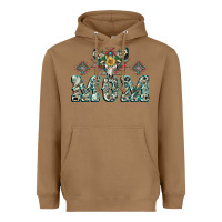 Mom With Cow Skull Mother's Day Heavyweight Hoodie | Teevron