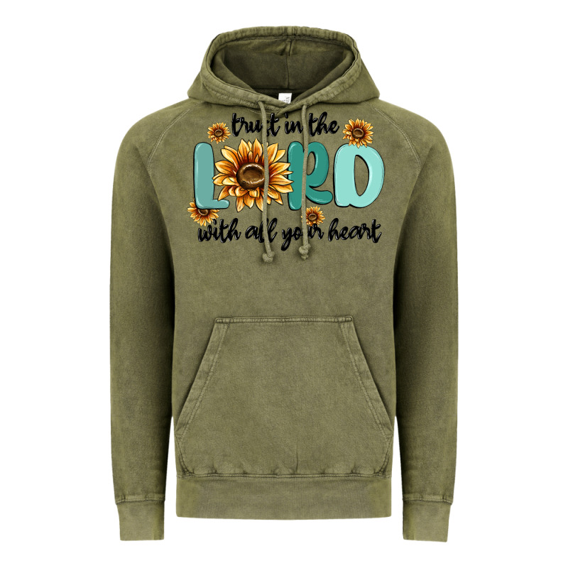 Trust In The Lord With All Your Heart Vintage Hoodie by MaliasSmallBusiness | Teevron
