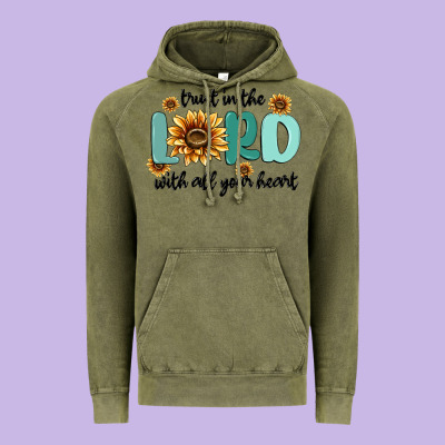 Trust In The Lord With All Your Heart Vintage Hoodie Designed By Maliassmallbusiness