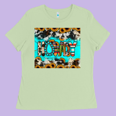 Howdy Ladies Tee Designed By Jahusdesignshop