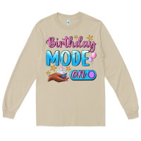 Mushroom Birthday Mode On Long Sleeve Tee - BundleAndBundleShop