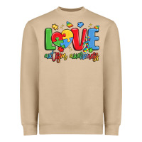 Mushroom love autism awareness Heavyweight Sweatshirt - LillyAllenDesigns