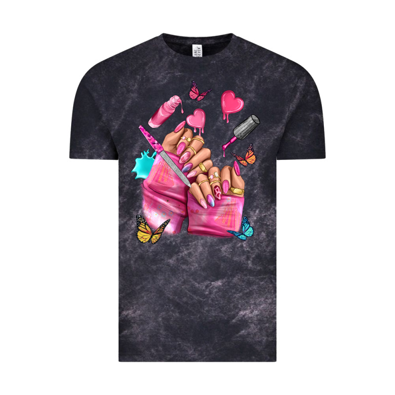 Pink Nail Art Hand Vintage Tee by NancyCooperArtShop | Teevron