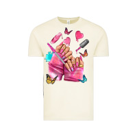 Vintage Arctic pink nail art hand Vintage Tee - NancyCooperArtShop