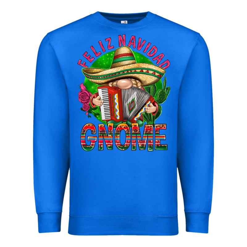 Feliz Navidad Gnome Mexico Premium Sweatshirt by HowdyJamesFarm | Teevron