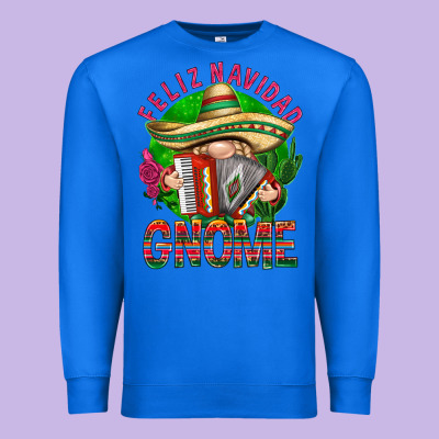 Feliz Navidad Gnome Mexico Premium Sweatshirt Designed By Howdyjamesfarm