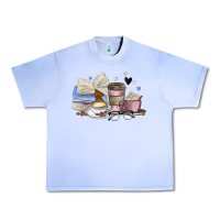 Grape Ice coffee and books Urban Heavy Tee - MaliasSmallBusiness