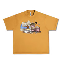 Peanut Butter coffee and books Urban Heavy Tee - MaliasSmallBusiness