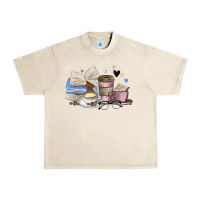 Sandshell coffee and books Urban Heavy Tee - MaliasSmallBusiness