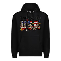 Black god bless the usa Premium Hoodie - CowGirlArtShop