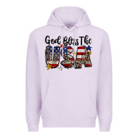 Lilac god bless the usa Premium Hoodie - CowGirlArtShop