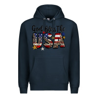 Navy god bless the usa Premium Hoodie - CowGirlArtShop