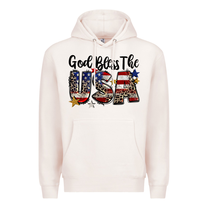 God Bless The Usa Premium Hoodie by CowGirlArtShop | Teevron