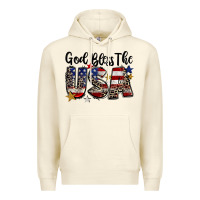 Sandshell god bless the usa Premium Hoodie - CowGirlArtShop