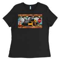 Black steam roller sippy cup Ladies Tee - Artiststas