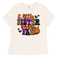 Bone little sister biggest fan basketball Ladies Tee - Jasminsmagicworld