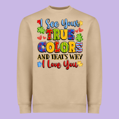 Colorful Love Message Heavyweight Sweatshirt Designed By Lillyallendesigns