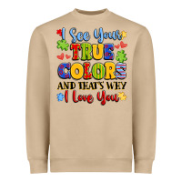 Mushroom colorful love message Heavyweight Sweatshirt - LillyAllenDesigns