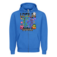 True Royal Let's go ghouls Zipper Hoodie - NancyCooperArtShop