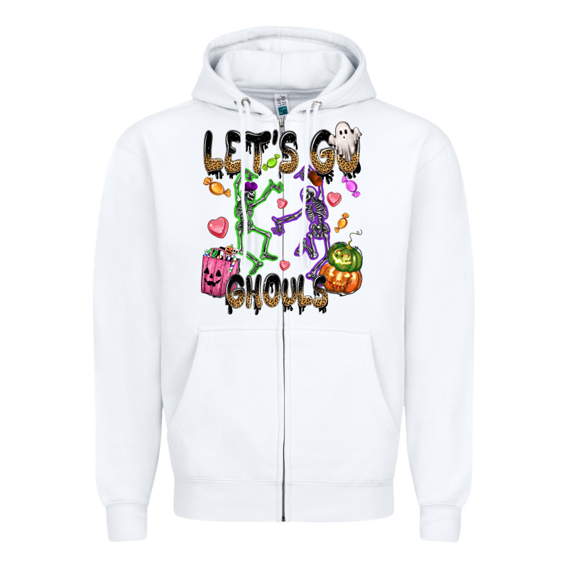 Let's Go Ghouls Zipper Hoodie by NancyCooperArtShop | Teevron