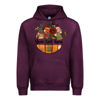 Mauve Wine preview customize floral pumpkin Urban Hoodie - BundleAndBundleShop
