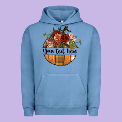 Preview Customize Floral Pumpkin Urban Hoodie Designed By Bundleandbundleshop