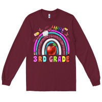 Burgundy 3 rd grade Long Sleeve Tee - BundleAndBundleShop