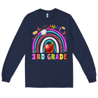 Navy 3 rd grade Long Sleeve Tee - BundleAndBundleShop