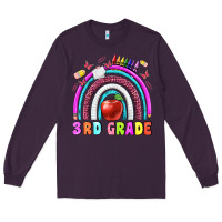 Plum 3 rd grade Long Sleeve Tee - BundleAndBundleShop