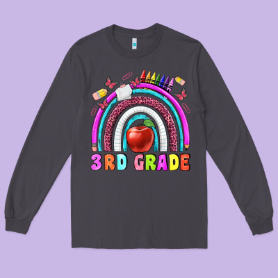 3 Rd Grade Long Sleeve Tee Designed By Bundleandbundleshop
