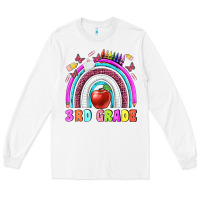 White 3 rd grade Long Sleeve Tee - BundleAndBundleShop