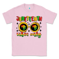 Bubblegum Pink juneteenth vibes only Classic Tee - MaliasSmallBusiness