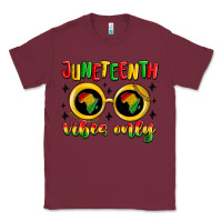Burgundy juneteenth vibes only Classic Tee - MaliasSmallBusiness