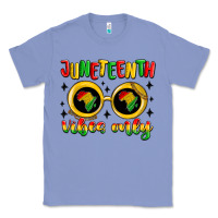 Colony Blue juneteenth vibes only Classic Tee - MaliasSmallBusiness